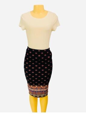 Contenta Sz M women Blue Pencil Skirt